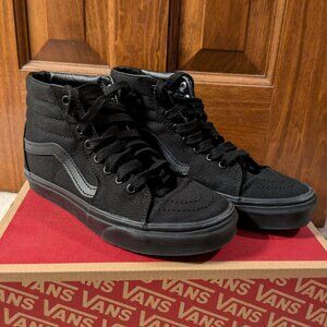 Vans Sk8-Hi Shoes, Black (Men 6/Women 7.5)
